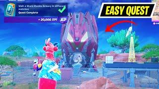 Visit a Stark Mobile Armory in different matches Fortnite