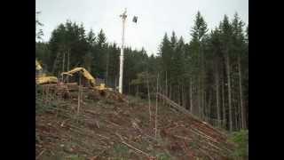 TOWER LOGGING, SKAGIT BU-84 YARDER  pt 1