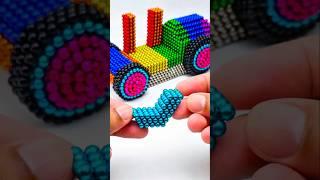 Assembling a Tractor from Magnetic Balls #shorts ️