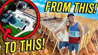 Building FAMILY RESORT In Our Backyard in 30 MINUTES!