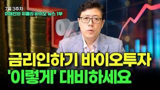 금리인하기 바이오 투자 '이렇게' 대비하세요 [위클리 바이오 뉴스]