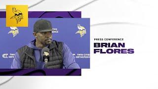 Brian Flores Talks About Vikings Defense's Recent Struggles & Dallas Turner's Play in 2024