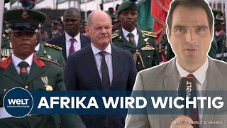 KANZLER IN AFRIKA: Deutschland im Wettlauf mit China um Energie und Mineralien | WELT Thema