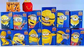 DESPICABLE ME 4 McDonald's Happy Meal Toys Collection MEGA MINIONS 2024 Unboxing Review