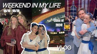 Weekend In My Life!!  VLOG - graduation, performance, bts! #ballerina