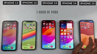 iOS 17.6 iPhone 15 vs 14 vs 13 vs 12 vs11 Battery Drain Test