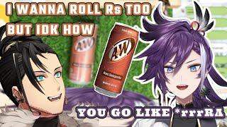 Shinri wanted to roll his Rs like Hakka before tasting Indonesia's A&W root beer [HolostarsEN]