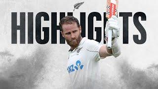 BLACKCAPS Set Big Target As Williamson Hits 156 | Highlights | New Zealand v England 3rd Test Day 3