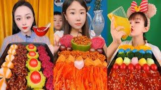 Chinese mukbang eating soo fast can you do that ? ماكبونغ صيني أكل كميات كبيره بسرعه 中国穆克邦吃太快了吗？