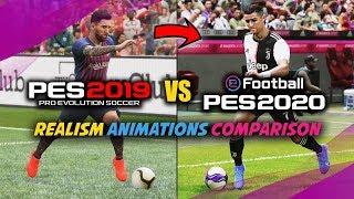 PES 2020 vs PES 2019 |  Realism Animations Comparison - 1080HD | RetroGAMEz