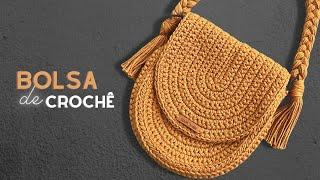 Bolsa de Crochê Com Barbante Linda e Fácil de Fazer - Crochet Bag - DIY - Tutorial de Crochê