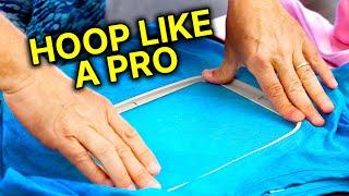 How to Hoop for Embroidery Machine EASY! Machine Embroidery for Beginners