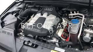 APR Audi B8 S4 Carbon Intake before and after