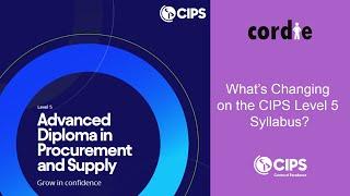 Lifting the Lid on Changes to the CIPS Level 5 Syllabus