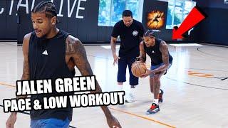 Jalen Green NBA Workout Pace, Balance, & Staying Low