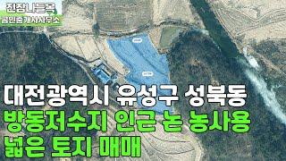 대전 유성구 성북동 토지 매매 | 방동저수지 인근 넓은 논 농사용 토지 매매(매매가: 7억 9,000만원)