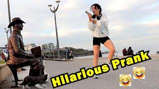 Sydney Cowboy Statue Prank - Hilarious epic reactions