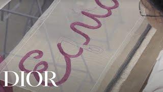 The Making Of The Embroidered Banners From The Haute Couture Spring-Summer 2020 Show Set