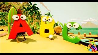 ABC Song l Learning the Alphabet on the Beach l Alphabet song