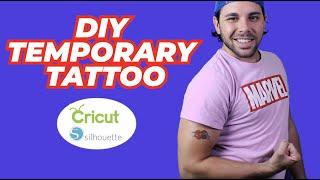 How to Make Temporary Tattoos with Cricut - Using Silhouette Printable Tattoo Paper