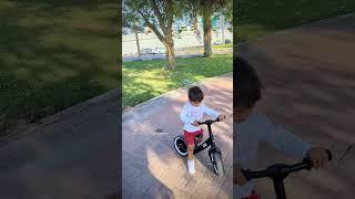 Baby Takes on Balance Bike for the FIRST TIME! ‍️ #Shorts #Shortsfeed #cute #short