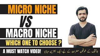 Micro Niche VS Macro Niche Blogging | Which one to Choose ?