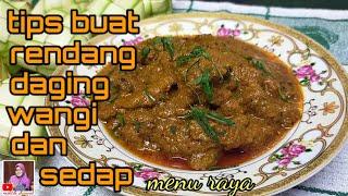 TIPS BUAT RENDANG DAGING WANGI DAN SEDAP (eng sub)#moktihchannel #rendang daging