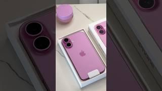 Unboxing the iPhone 16 in pink ~ aesthetic️ + accessories haul #iphone16 #iphoneunboxing #pink