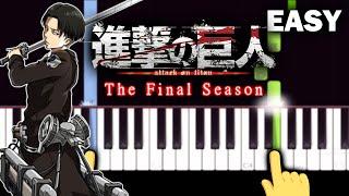 ATTACK ON TITAN Season 4 OP - My War - EASY Piano tutorial