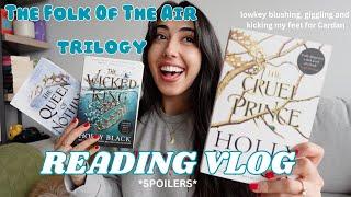 Reading The Folk Of The Air trilogy cruel prince series reading vlog *spoilers*