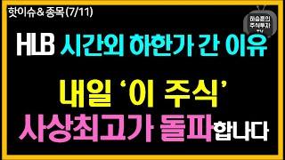 내일 '이 종목들' 매수 기회 노립니다.