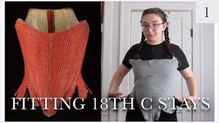 Making Mid-18th Century Stays With Historical Techniques | Patterning and Fitting