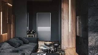 Black colour theme house design... elegant house design