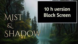 10 h BLACK SCREEN - Mist and Shadow | dark forest ambience and music |