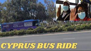 COME CYPRUS PUBLIC BUS RIDE WITH US // Paphos Cyprus Holiday Vlog 2022