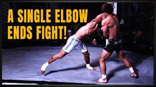 DEVASTATING ELBOW ENDS THE FIGHT! Nick Burgos vs Kensei Sato