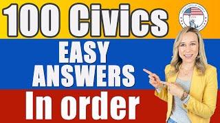 100 Civics Questions and answers in Order | 2008 version Civics Test | US Citizenship Interview