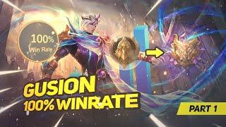 I ONLY played GUSION from WARRIOR to MYTHIC (100% WinRate)