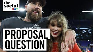 Travis Kelce asked when he plans on proposing to Taylor Swift | The Social