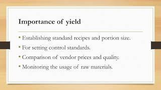 Yield Management in Hotel Kitchens