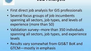 Future Directions for GISCI and the Exam NC 2 26 15