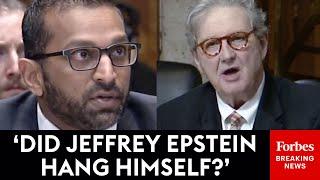 BREAKING NEWS: John Kennedy Asks Kash Patel Point Blank Whether Someone Killed Jeffrey Epstein