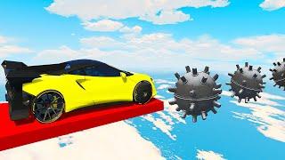 GTA 5: IMPOSSIBLE DODGE THE BOMBS RACE CHALLENGE with CHOP & BOB