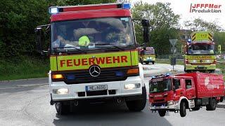 [Großübung in Velbert] Jugendfeuerwehren des Kreis Mettmann üben mit 250 Kräften - Alarmfahrten