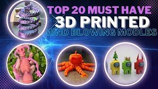 Top 20 Unique 3D Prints You Must Print Now September 2024  #3dprinting #cool3dprints #3dprintideas