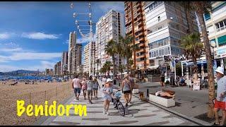 Benidorm, Walking Tour, Costa Blanca, Spain  El Rincón de Loix and Levante Beach Promenade.