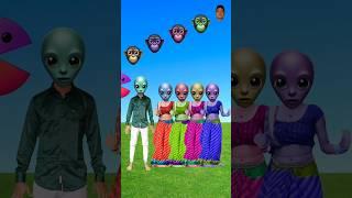 Blue vs pink aunty head matching funny vfx magic video #shortsfeed #trendingshorts