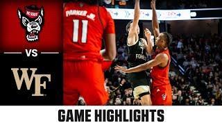 NC State vs. Wake Forest Game Highlights | 2024-25 ACC Men's Basketball