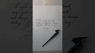 "I love you" by Billie Eillish (Lyrics in Calligraphy)