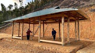 Full Video. The process of building a wooden house,Harvest peanuts,| Phuc and Sua